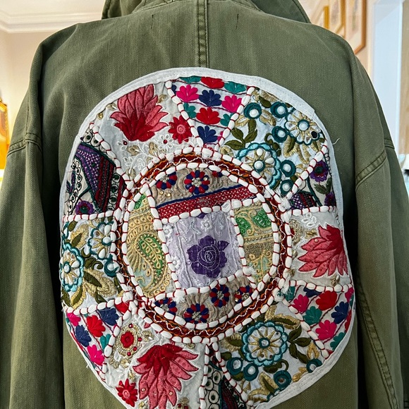 Reworked Free People Seize The Day Boho Jacket - Picture 11 of 14